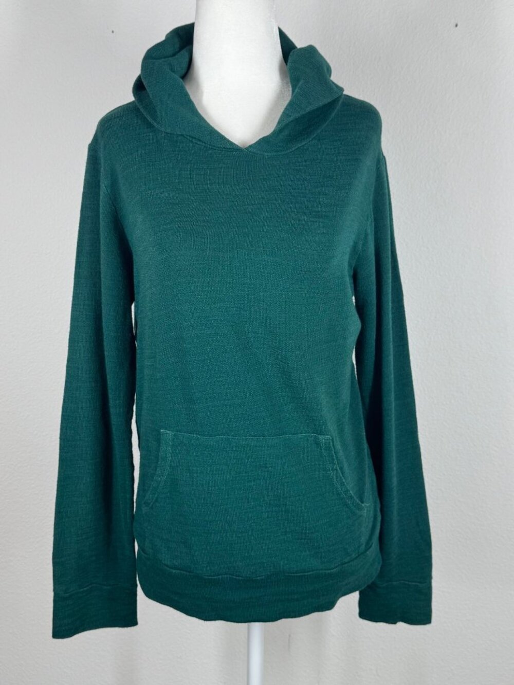 Monrow Green Pullover Hoodie Sz S Retro Lightweight